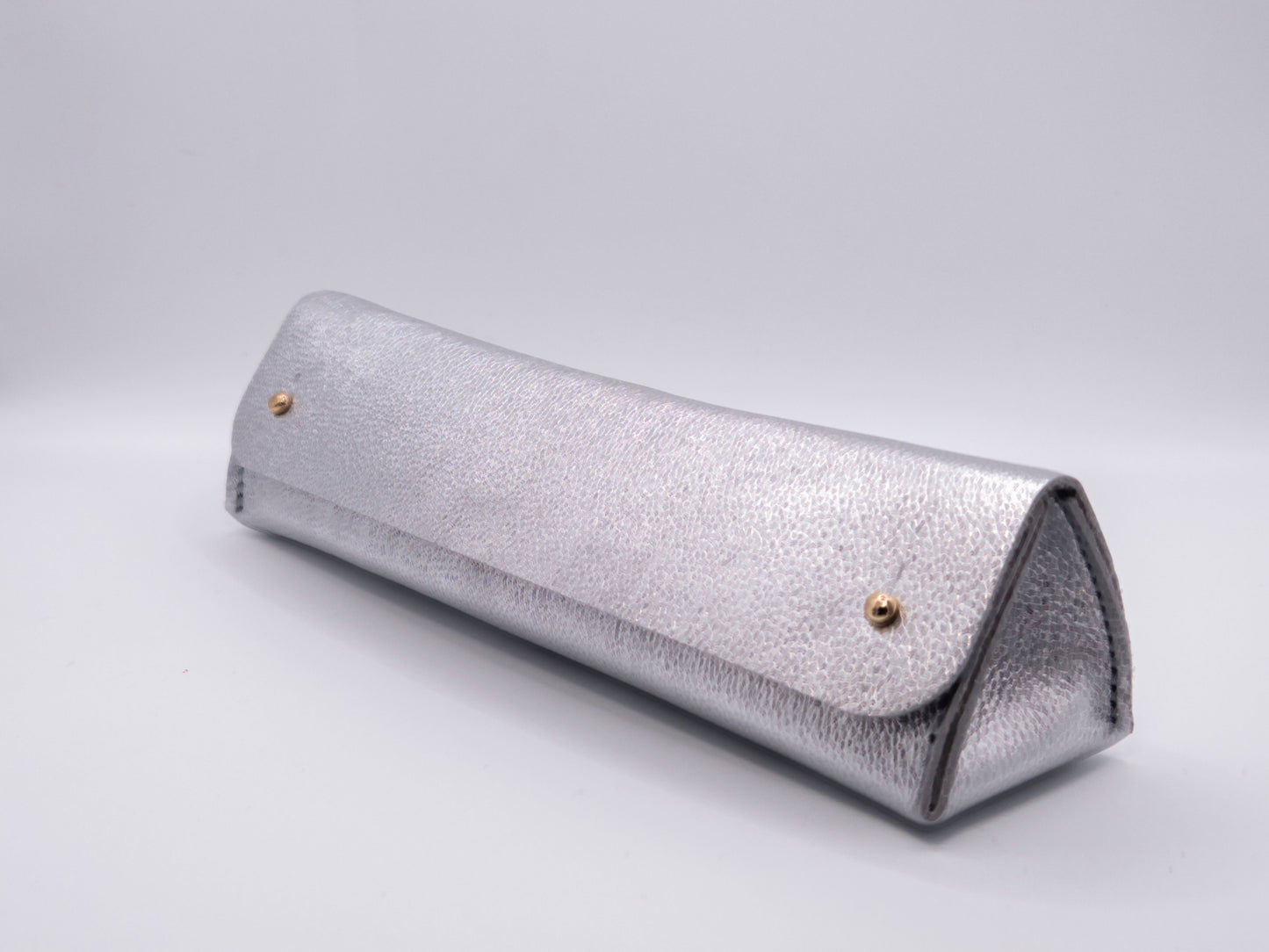 Silver Triangle Pen Case