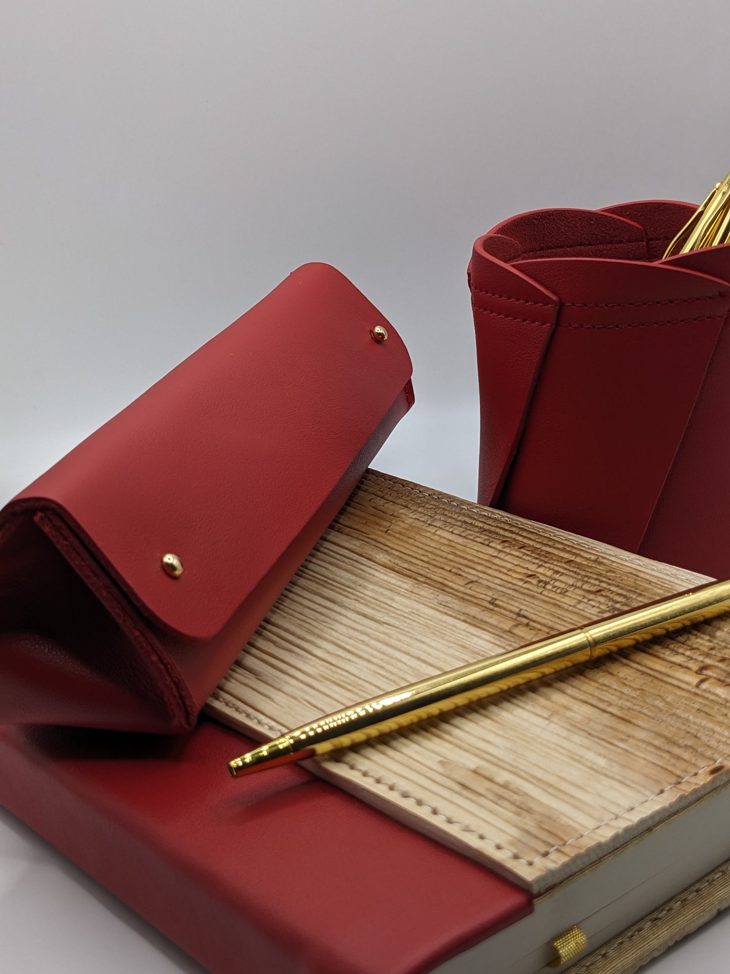 Red Triangle Pen Case