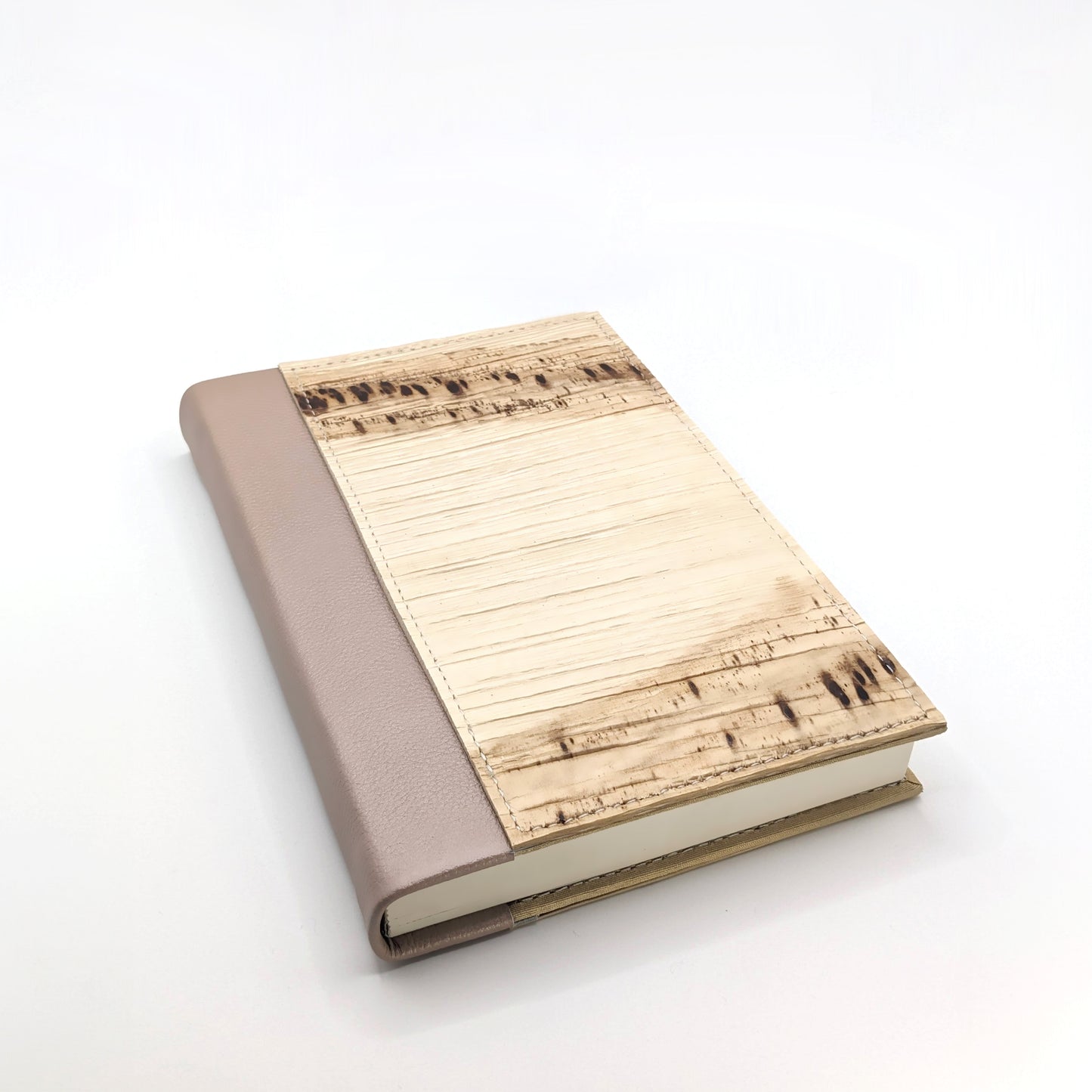 Large Pearlised Pink Natural Notebook