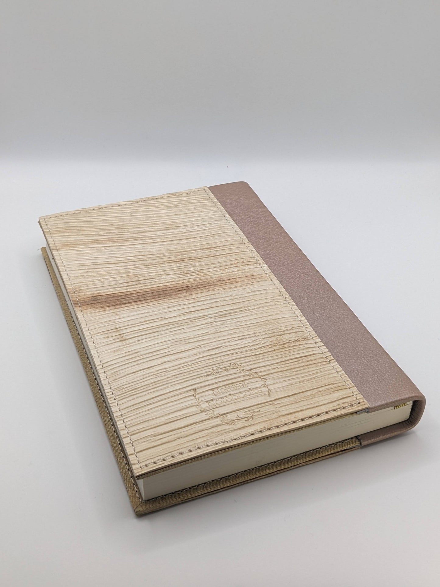 Large Pearlised Pink Natural Notebook