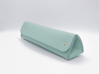 Mint Triangle Pen Case