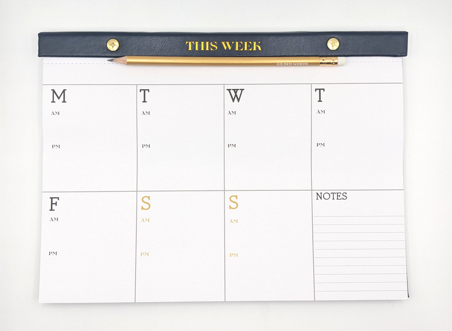 Hardback Weekly Planner - Navy