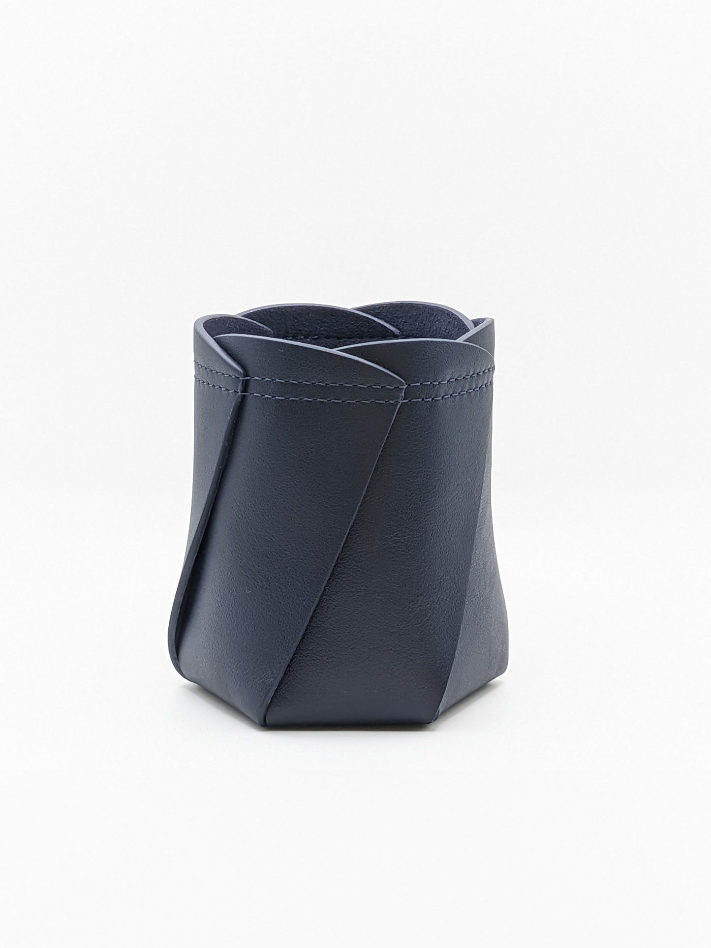 Navy Pen Cup