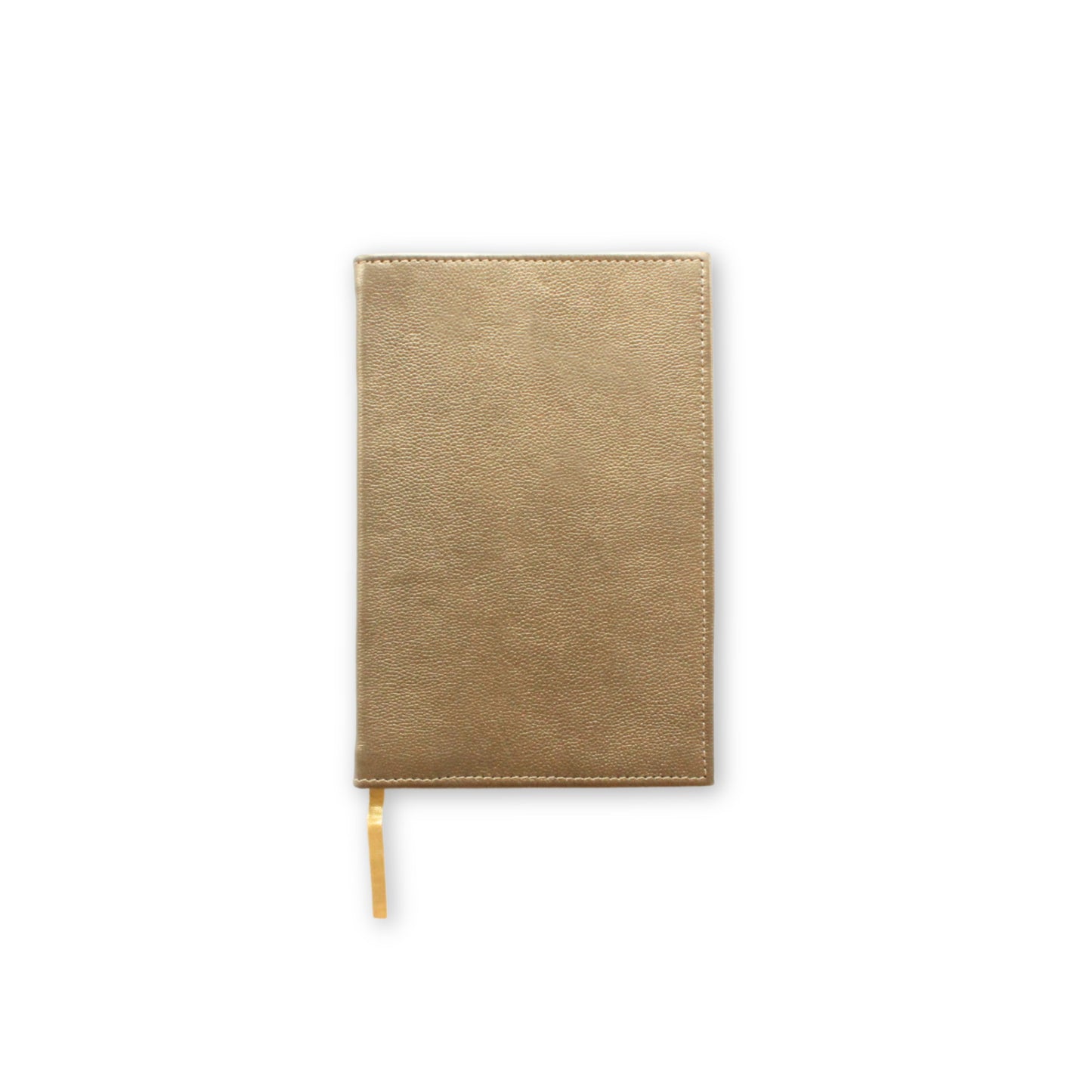 Large Gold Leather Notebook