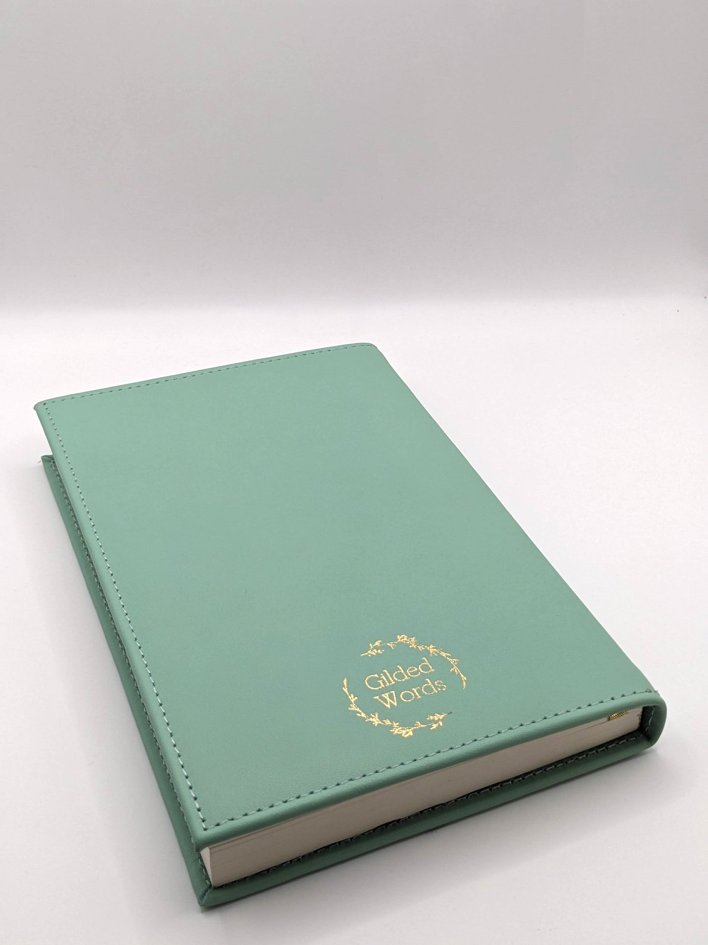 Large Mint Leather Notebook