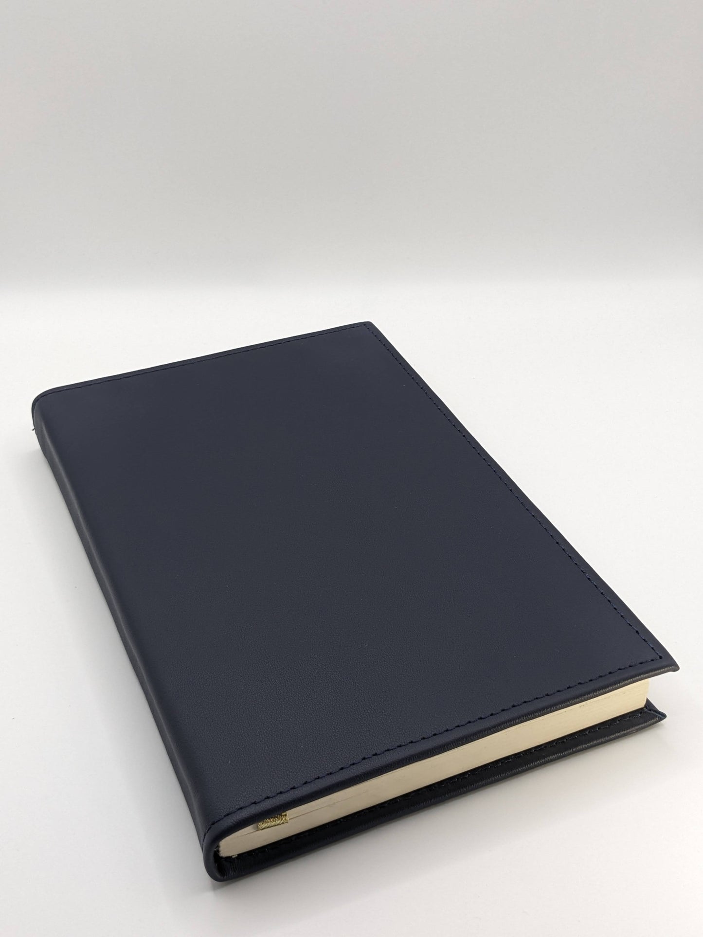 Large Navy Leather Notebook