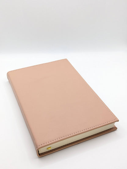 Large Pink Leather Notebook