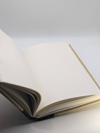 Large Navy Natural Notebook