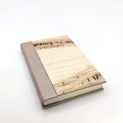 Large Pearlised Pink Natural Notebook