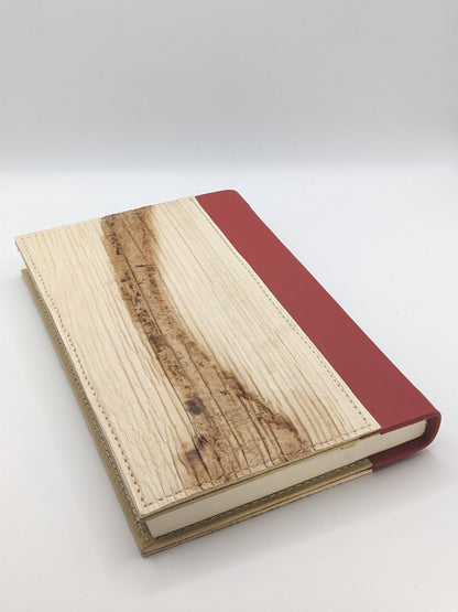 Large Red Natural Notebook