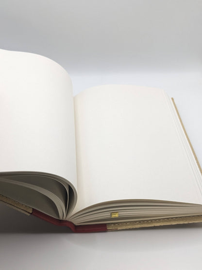 Large Red Natural Notebook