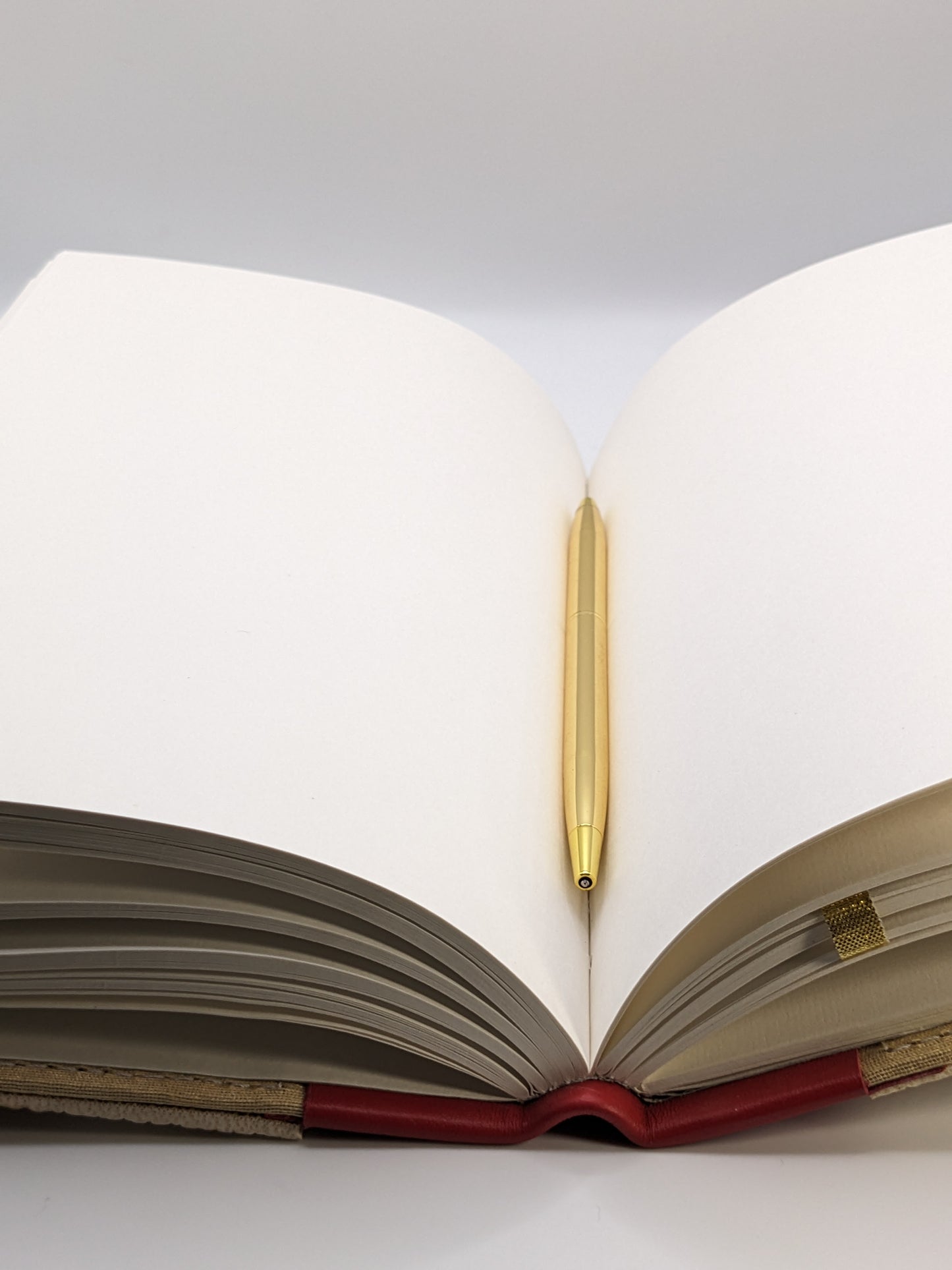 Large Red Natural Notebook