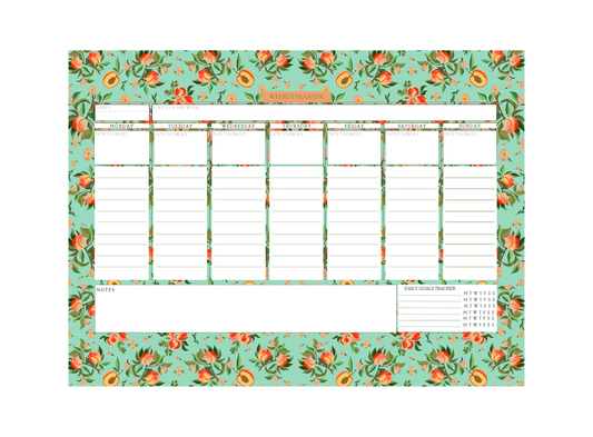 Weekly Planner - Mint Peaches